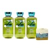 Bath & Body Work Tahiti Island Dream 3 Piece Body Wash Bundle with a Sea Breeze Bar Soap - Full Size
