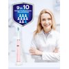 COSLUS Electric Toothbrush for Adults and Kids: Wireless Rechargeable Tooth Brush with Portable Travel Case, 5 Modes 47000 VPM Power Toothbrushes 6 Brush Heads 1 Charge for 70 Days Pink
