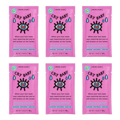 MANE CLUB Cry Baby Deep Conditioner, cruelty free, vegan, no sulfates or parabens — Pack of 6