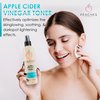 Apple Cider Vinegar Face Toner (8oz) - Vegan Toner for Face with Citrus Extracts - Facial Toner for Acne Breakouts and Blemishes - Gentle Exfoliating Toner - ACV Toner