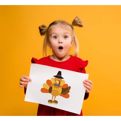 3omething New Thanksgiving Stickers Make A Turkey - Kid’s Party Games Favors Supplies Stationery 24Ct