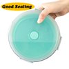Collapsible Dog Bowls with Lids, 2 Pack Travel Dog Bowls for Small Size Dogs, Silicone Portable Dog Food Bowls Water Cup Cat Bowls Dish for Camping Traveling Walking, 12 oz 350ml