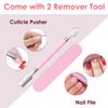 Gel Nail Polish Remover, BORNBYME 3 PCS Nail Gel Polish Remover Kit Quick Remove Sock-off Gel Nails False Nail Tips Acrylic Nail Remover