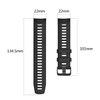 Compatible for Garmin Instinct Solar/Tactical/Esports/Tide, 22mm Width Soft Silicone Wristband Replacement Watch Band Strap for Garmin Instinct 2/Instinct 2 Solar/Instinct 2 Solar Tactical