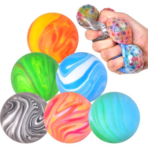 YAOJITYO Stress Balls,6Pack Stress Balls for Adults,Squishy Ball,Alleviate Anxiety,Tension and Improve Focus,Birthday Gifts, Party Supplies (14+)