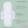 Maxim Organic Cotton Sanitary Pads for Women Combo Pack, Regular Menstrual Pads with Wings, Super Pad with Wings, Wrapped Lite Panty Liners, Intimate Wipes for Women
