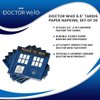 Doctor Who TARDIS Paper Napkins - 20-Piece 6.5" Party Napkin Set - Tardis Police Call Box Door - Themed Tableware Party Decoration - Space & Time Travel Birthday Party Supplies - For Kids, Teen, Fans