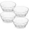 Clear Mini Plastic Bowls - (Bulk 100 Pack) 6 Oz Disposable Premium Hard Plastic Dessert Bowls for Serving, Weddings, Catering, Parties, Ice Cream, Salsa, Home or Event Party Supplies
