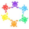 TOYANDONA 24Pcs Jumping Frog Toy Plastic Jumping Leap Frog for Kids Children Toddlers Party Favors, Goody Bag Fillers, Random