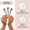 Kitsch 3pcs (Black) Elastic Hair Tie Cutter Tool - Elastic Rubber Band Cutter for Hair Ties Removal | Hair Elastic Cutter for Kids Hair | Hair Elastic Band Cutter & Ponytail Cutter Tool for Toddler