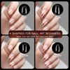 ELLEWIN 1000PCS Nail Tips Clear False Nails Full Cover for Acrylic Nails Kit 10 Sizes 4 Shapes Long Almond Square Coffin Oval Pre-Shape for Salon Home DIY Gifts