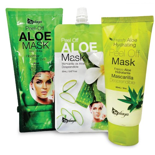 Saplaya Peel Off Face Mask Aloe Or Charcoal For Blackheads Purifies Skin, Cleans Dirt Pores