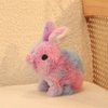 Easfan Walking Bunny Stuffed Animal Interactive Jumping Rainbow Rabbit Talking Hopping Tail Wagging Head Nodding Educational Plush Toy Easter Birthday Gifts for Toddlers Kids Girls, 7''