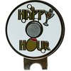 Martini Glass with Olive Golf Ball Marker with Choice of Happy Hour or Happy Olives Hat Clip