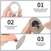 5Pcs 60mm Diamond Cutting Disc Cut Off Wheels with 5Pcs Mandrel 1/8'' Shank Stone Blade for Rotary Tool Cutting Discs Polishing Glass Tiles Marble Plastic Jade (2.36in)