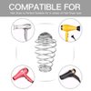 Spiral Blower Stand, Spring Wall Mounting Hair Dryer Hanging Rack, Stainless Steel Hairdryer Blowers Holder, Best Choice for Home Hair Salon Beauty Salon