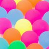 PROLOSO 50 Pcs Bouncy Balls Glow in The Dark Bouncing Rubber Ball Pet Toys Bright Neon Colors 1.25"