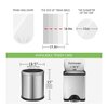 3 Gallon 120 Counts (fit 2.6-3.3 Gal) Small Trash Bags Garbage Bags by RayPard, 10-12 Liter Waste Basket Liner Fit 2.6,3.1,3.2,3.3 Gal Trash Can for Home Office Kitchen Bathroom Bedroom, Clear