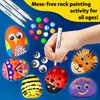 Skillmatics Rock Painting Kit - Mess-Free Art & Craft Activity for Girls & Boys, Craft Kits & Supplies, DIY Creative Activity, Christmas Gifts for Kids Ages 4, 5, 6, 7, 8, 9, 10, 11,12