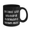 Inspire Developer Gifts, I'm That Sexy Developer Everybody is, Birthday Gifts, 11oz 15oz Mug For Developer from Colleagues, Joke developer gift ideas, Joke gifts for developers, Funny developer gifts,