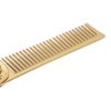 Foldable Hairstyling Brush Zinc Alloy Prevent Static Pocket Mini Men Oil Hair Comb Hairdressing Comb Portable Suitable for Home Hair Salon or Travel(Gold)