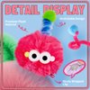 Z-CHARMMY Fluffy Pom Poms Hair Clips, Crazy Hair Day Accessories for Girls, Cartoon Hair Clips for Toddler, Quirky Little Monster Barrettes, Christmas Stocking Stuffers for Kids, 5 Pieces