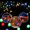 Flacchi 2 Pack Solar String Lights Each 72ft 200 LED 8 Modes Outdoor String Lights Waterproof Solar Fairy Lights for Garden, Patio, Fence, Balcony, Outdoors,Holiday Decoration