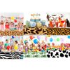 3Pack Giraffe Print Tablecloths for Party Decoration Animal Theme Party Tablecloths Jungle Party Table Cover 3D Print Table Cover, Jungle Party Supplies for Party,Birthday, Baby Showers(Giraffe)