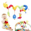 Uonlytech Baby Crib Hanging Rattles Toys, Car Seat Toy Hanging Rattles Spiral Stroller Crib Cot Toy Spiral Toy Pram Hanging for Babies Boys and Girls