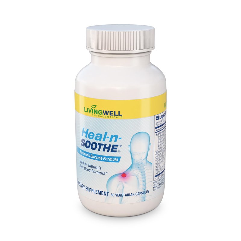 HEAL-N-SOOTHE Proteolytic Enzymes - Natural Joint Support Supplement - Unique Blend of Bromelain,...