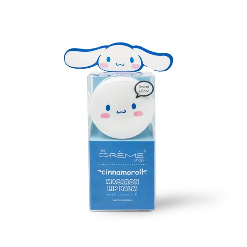 The Crème Shop x Sanrio Hello Kitty Macaron Lip Balm (Cinnamoroll) Korean Cute Scented Pocket Portable Soothing Advanced Must-Have on-The-go