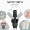 AliLeader Mannequin Head Stand Tripod for Mannequin Head Wig Stand Tripod Wig Head Stand for Training Heads and Canvas Block Head (25Inch,Silvery)