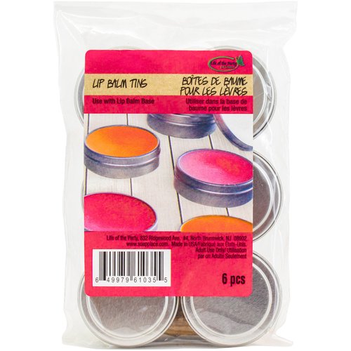 Life of the Party Tins Lip Balm, 5 x 3.3 x 0.6 inches
