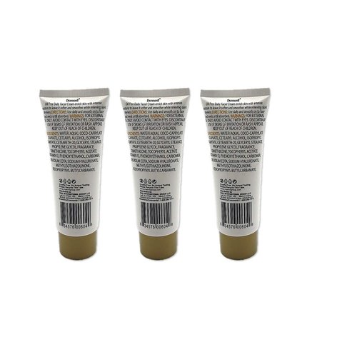 3pck - Dermasil Day Cream Oil Free Daily Facial Cream 2 fl. oz