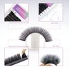 QDMEYEA Eyelash Extensions Individual Lashes 0.07 D Curl Classic Volume Lash Extensions Supplies 15mm Length Single Eyelashes Extensions Premium Single Silk Eyelash (15mm, 0.07 D Curl)