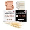 Kitsch Rice Bar Shampoo & Conditioner Set - Solid Shampoo & Conditioner Bar Set for Strengthening Hair - Rice Water Shampoo Bar & Conditioner Soap - Paraben-Free, Made in USA, 2pcs