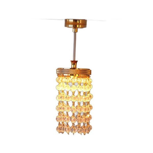 LUOZZY Dollhouse Chandelier Lights Hanging Lamp Miniature Chandeliers for Dollhouse Crystal Chandelier Led Dollhouse Lighting (Gold)