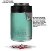 Solids Collection Seafoam Green - Decal Style Skin Wrap fits Yeti Rambler Colster and RTIC Can (Cooler NOT Included)