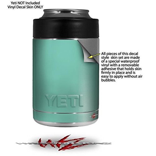 Solids Collection Seafoam Green - Decal Style Skin Wrap fits Yeti Rambler Colster and RTIC Can (Cooler NOT Included)