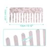 VOCOSTE 2 Pcs Hair Comb Wide Tooth, Anti-Static, for Thick, Curly Hair, Hair Care, Detangling Comb, for Wet and Dry, 2.5mm Thick Pink