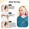 16pcs Clips for Hair Extensions 10-Teeth Wig Clips to Secure Wig No Sew,Invisible Strong Hijab Pins Chunni Clips for Woman Veil Hair Extensions Hairpieces