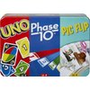 Mattel Games UNO, Phase 10 and Pic Flip Bundle, 3 Mattel Card Games in Decorative Storage Tin, For Kid, Family & Adult Game Night, 7 Years & Up