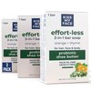 Kiss My Face Effort-Less 3-in-1 Bar Soap, With Probiotic and Shea Butter, Fortifies and Hydrates, For Hair, Face and Body, Orange and Thyme, Cruelty Free and Palm Oil Free, Pack of 3