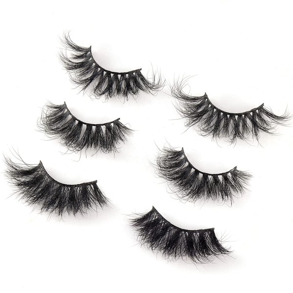 3D Mink Lashes, 25mm Mink Lashes,Mink Eyelashes, 100% Handmade 6D Wispy Real Mink Lashes, Dramatic Eyelashes, Natural Mink Lashes Strip, 5D Mink Lashes, Mink lashes Wholesale … (BF5039)