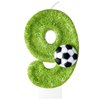 JonesLi 9th Birthday Candles，Soccer Birthday Decorations，Suitable for Girl and boy Cake Toppers, Wedding Cakes, Anniversaries, Party Celebrations, Birthday Decorations
