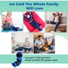 Foot and Ankle Gel Pack - Reusable Gel Ice Pack with Elastic Fastener - Cold Packs for Post-Surgery or Sport Injuries, Flexible Ice Packs - Foot Wrap and Ankle Ice Pack Wrap Compression - 1 Pack Blue