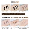 LOKFAR 2 Pcs Peel Off Tattoo Eyebrow Gel, Natural Eye-brow Gel Long-Lasting Waterproof Eyebrow Peel Off Tattoo Brow Tattoo Makeup, Eyebrow Tattoo Peel Off for All Types of Eyebrows (Brown)