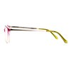 SA106 Womens Classic Mod Minimal Oval Rectangular Reading Glasses Pink Green +2.0