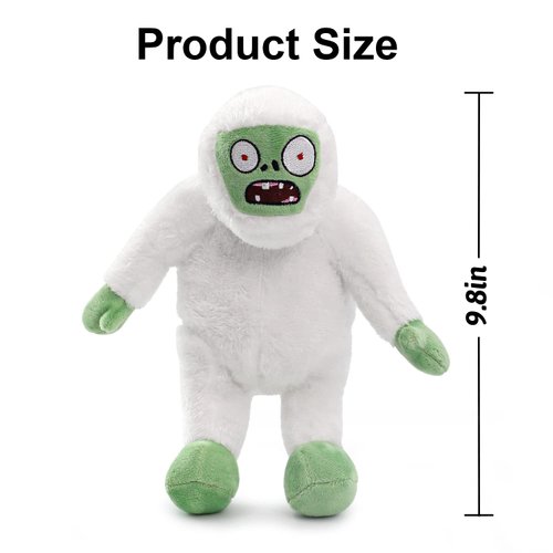 Maikerry 1 PC PVZ Zombies Plush Toy,Zombie Yeti Stuffed Plush Toys Gifts for Kids Birthday,Halloween and Christmas