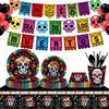 116 Ps Mexican Party Supplies 16 Guests Mexican Party Decorations Including Mexican Fiesta Party Paper Plates Dinner Plates Napkins Cups Set for Cinco De Mayo Mexican Party Decoration